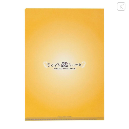 Japan Chiikawa A4 Clear File Folder - Usagi : Super Magical Chiikawa Stained Glass Style - 4