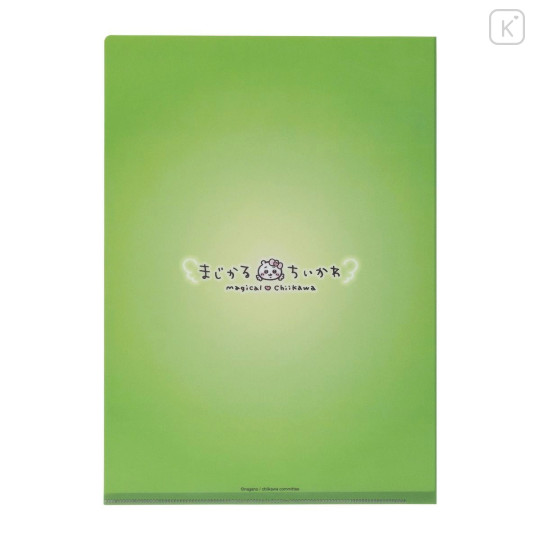 Japan Chiikawa A4 Clear File Folder - Kurimanju : Super Magical Chiikawa Stained Glass Style - 4