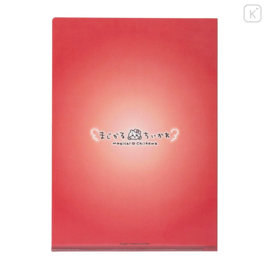 Japan Chiikawa A4 Clear File Folder - Rakko : Super Magical Chiikawa Stained Glass Style - 4