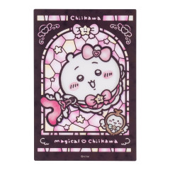 Japan Chiikawa Clear Trading Card - Chiikawa : Super Magical Chiikawa Stained Glass Style