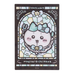 Japan Chiikawa Clear Trading Card - Hachiware : Super Magical Chiikawa Stained Glass Style