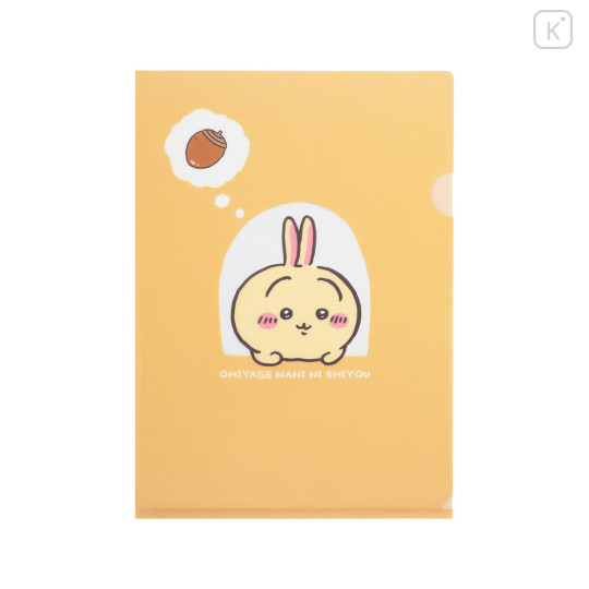 Japan Chiikawa A4 Clear File Folder - Usagi : Tokyo Souvenirs Window - 3