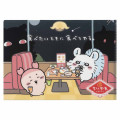 Japan Chiikawa A4 Clear File Folder - Furuhonya Kani-chan & Momonga : Chiikawa Restaurant - 1