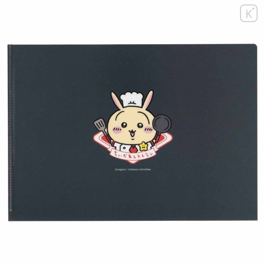 Japan Chiikawa A4 Clear File Folder - Furuhonya Kani-chan & Momonga : Chiikawa Restaurant - 4