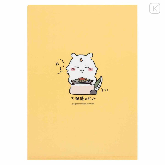 Japan Chiikawa A4 Clear File Folder - Chiikawa & Hachiware : Chiikawa Restaurant Server Runaway From Crazy Customer - 4