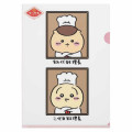 Japan Chiikawa A4 Clear File Folder - Kurimanju & Usagi : Chiikawa Restaurant Chef - 1