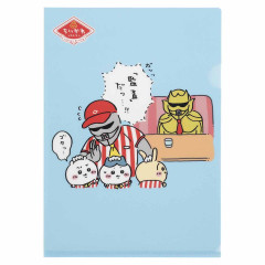 Japan Chiikawa A4 Clear File Folder - Chiikawa & Hachiware & Usagi : Chiikawa Restaurant Mystery Shopper