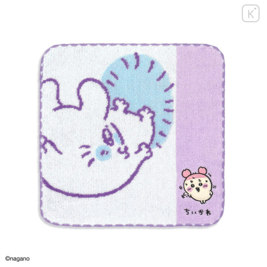 Japan Chiikawa Mini Towel Handkerchief - Momonga : Flying - 1
