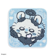 Japan Chiikawa Mini Towel Handkerchief - Momonga : Angel Blue