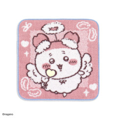 Japan Chiikawa Mini Towel Handkerchief - Shisa : Angel Pink