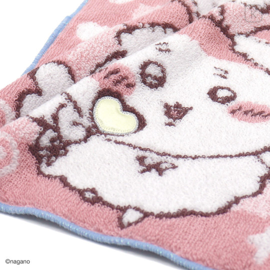 Japan Chiikawa Mini Towel Handkerchief - Shisa : Angel Pink - 6