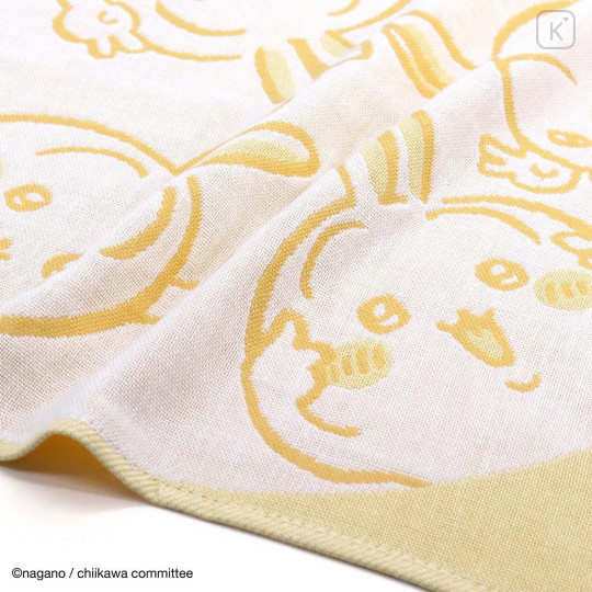 Japan Chiikawa Wash Towel - Usagi : Selfie Yellow - 3