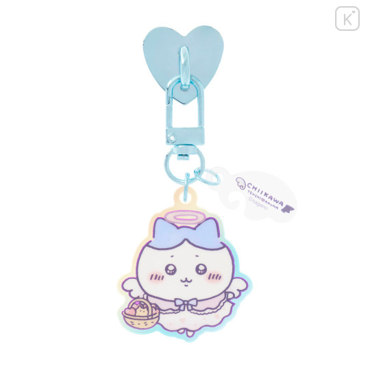 Japan Chiikawa Phone Holder Keychain with Key Ring Charm - Hachiware : Angel ♡ Demon - 1