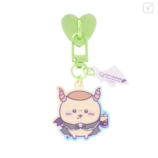 Japan Chiikawa Phone Holder Keychain with Key Ring Charm - Kurimanju : Angel ♡ Demon - 1