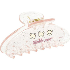 Japan San-X Hair Claw Clip - Korilakkuma : Rilakkuma Gaming Pixel Art Clear Glitter