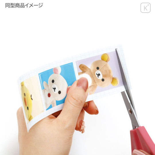 Japan San-X Photo Style Sticker - Chairoikoguma & Korilakkuma & Rilakkuma : Pink - 2