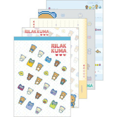 Japan San-X A6 Notepad - Rilakkuma Gaming White