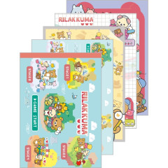 Japan San-X A6 Notepad - Rilakkuma Gaming : Game Start