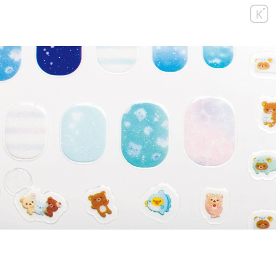 Japan San-X Nail Sticker - Rilakkuma : Sea Ocean - 2