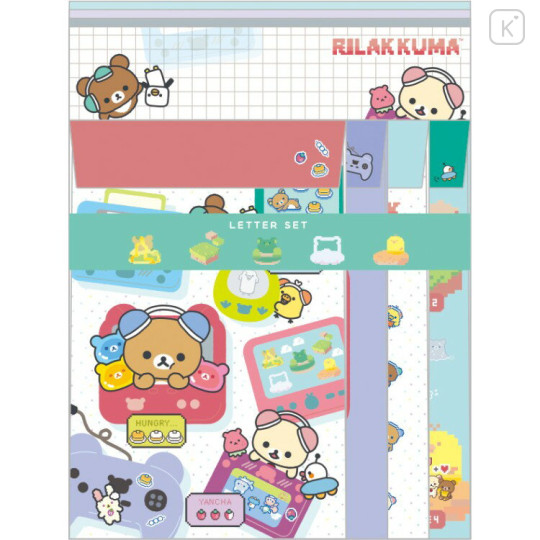 Japan San-X Letter Writing Set - Rilakkuma Gaming - 1