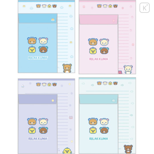 Japan San-X Letter Envelope Set - Rilakkuma : Rilakkuma Gaming - 2