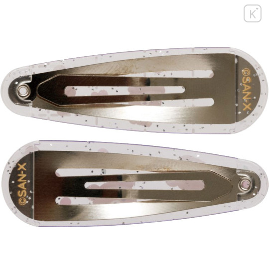 Japan San-X Hairpin Set - Chairoikoguma : Cherry Heart - 3