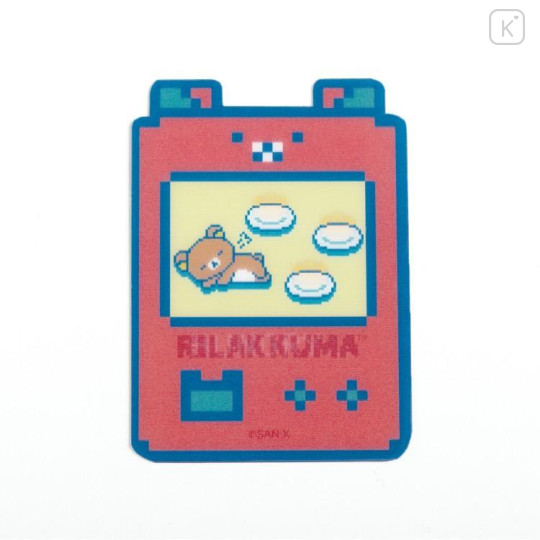 Japan San-X Lenticular Sticker - Rilakkuma Gaming : Game Start - 4