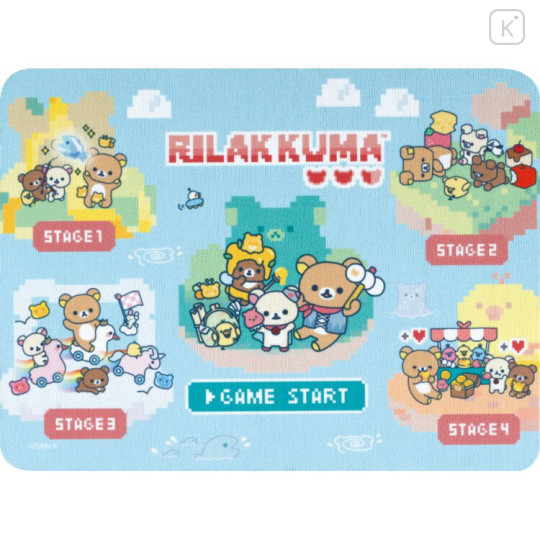 Japan San-X Mouse Pad - Rilakkuma Gaming : Game Start - 1