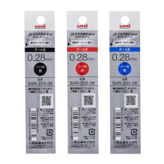 Japan Uni Jetstream Edge SXR-203-28 Ballpoint Pen Refill - 0.28mm