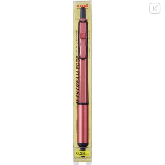 Japan Uni Jetstream Edge Ballpoint Pen - 0.38mm Berry Pink - 2