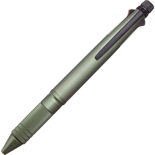 Japan Uni Jetstream 4&1 Metal Multi Ballpoint Pen + Mechanical Pencil - 0.5mm Dark Green - 1