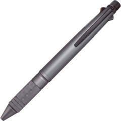 Japan Uni Jetstream 4&1 Metal Multi Ballpoint Pen + Mechanical Pencil - 0.5mm Gunmetal