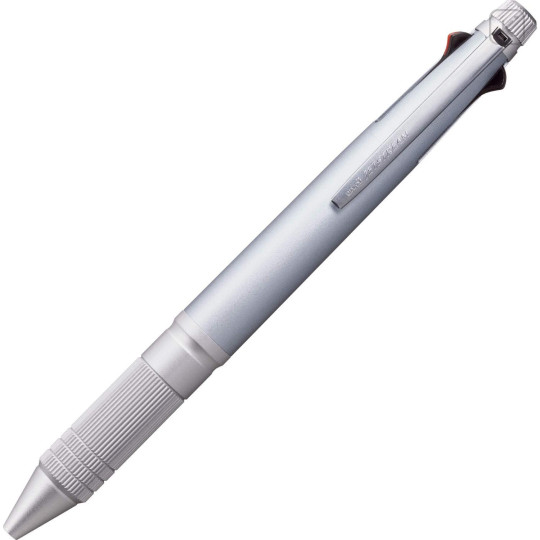 Japan Uni Jetstream 4&1 Metal Multi Ballpoint Pen + Mechanical Pencil - 0.5mm Ice Silver - 1