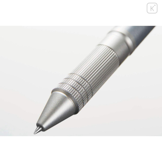 Japan Uni Jetstream 4&1 Metal Multi Ballpoint Pen + Mechanical Pencil - 0.5mm Ice Silver - 2
