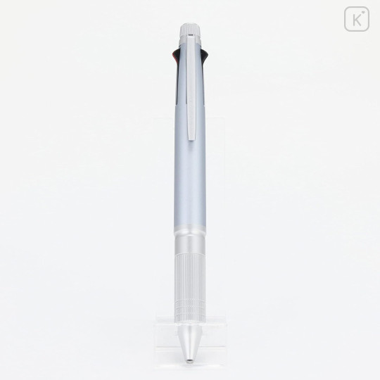 Japan Uni Jetstream 4&1 Metal Multi Ballpoint Pen + Mechanical Pencil - 0.5mm Ice Silver - 4