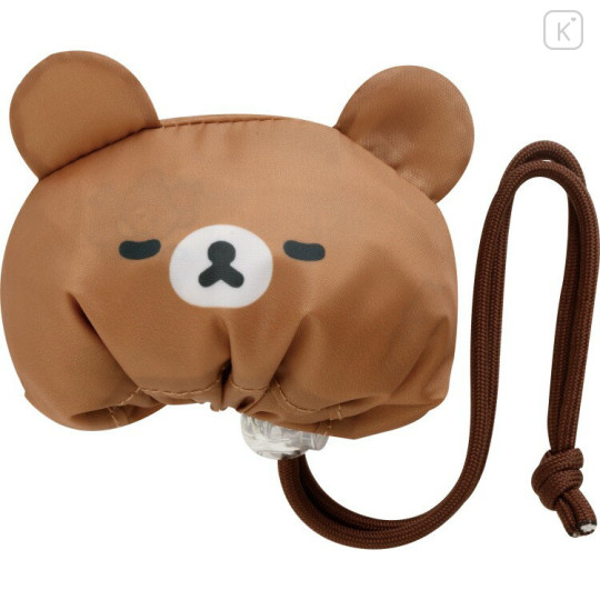 Japan San-X Eco Shopping Bag With Pocket - Chairoikoguma : Orange - 2