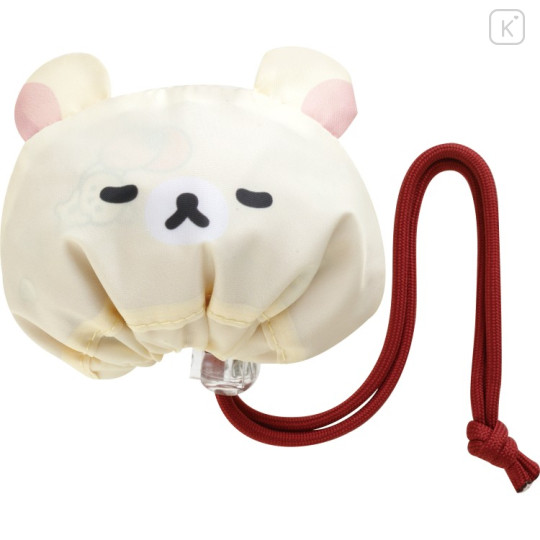 Japan San-X Eco Shopping Bag With Pocket - Korilakkuma : Pink - 2