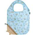Japan San-X Eco Shopping Bag With Pocket - Rilakkuma : Blue - 1