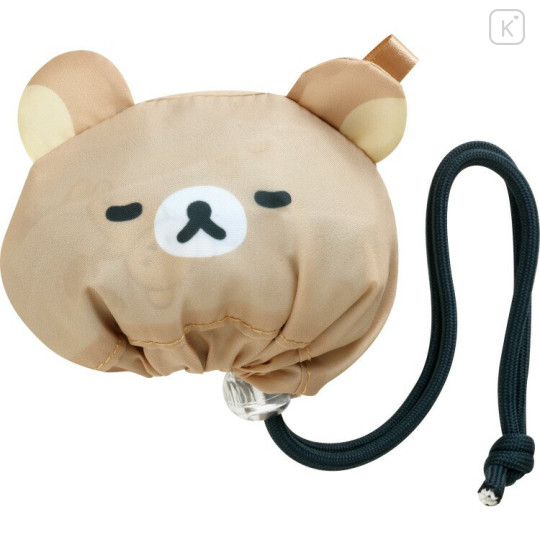 Japan San-X Eco Shopping Bag With Pocket - Rilakkuma : Blue - 2
