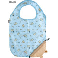 Japan San-X Eco Shopping Bag With Pocket - Rilakkuma : Blue - 3