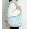 Japan San-X Eco Shopping Bag With Pocket - Rilakkuma : Blue - 4