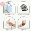Japan San-X Eco Shopping Bag With Pocket - Rilakkuma : Blue - 5
