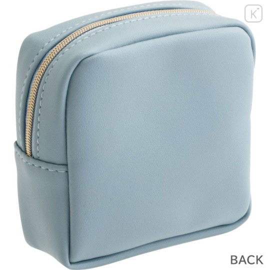 Japan San-X Mesh Mini Pouch - Rilakkuma : Basic Rilakkuma Flower Blue - 2