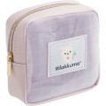Japan San-X Mesh Mini Pouch - Korilakkuma : Basic Rilakkuma Flower - 1