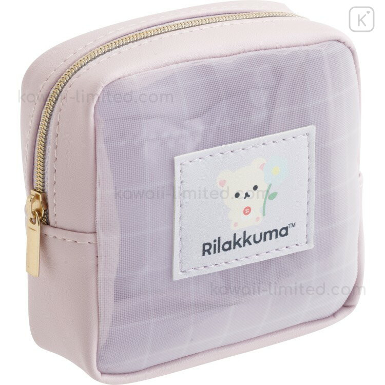 Japan San-X Mesh Mini Pouch - Korilakkuma : Basic Rilakkuma