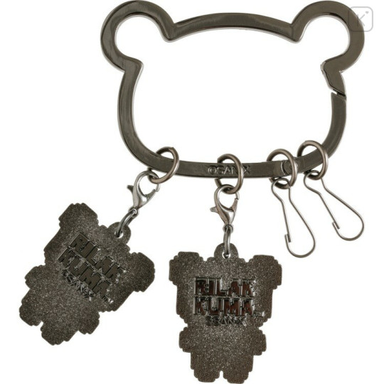 Japan San-X Mascot Carabiner Smart Keychain - Chairoikoguma & Korilakkuma : Rilakkuma Gaming Pixel Art - 2