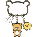 Japan San-X Mascot Carabiner Smart Keychain - Kiiroitori & Rilakkuma : Rilakkuma Gaming Pixel Art - 1