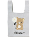 Japan San-X Jacquard Woven Mini Tote Bag - Rilakkuma : Basic Rilakkuma Flower - 1