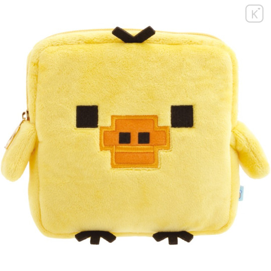 Japan San-X Plush Pouch - Kiiroitori : Rilakkuma Gaming Pixel Art - 1