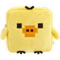 Japan San-X Plush Pouch - Kiiroitori : Rilakkuma Gaming Pixel Art - 1